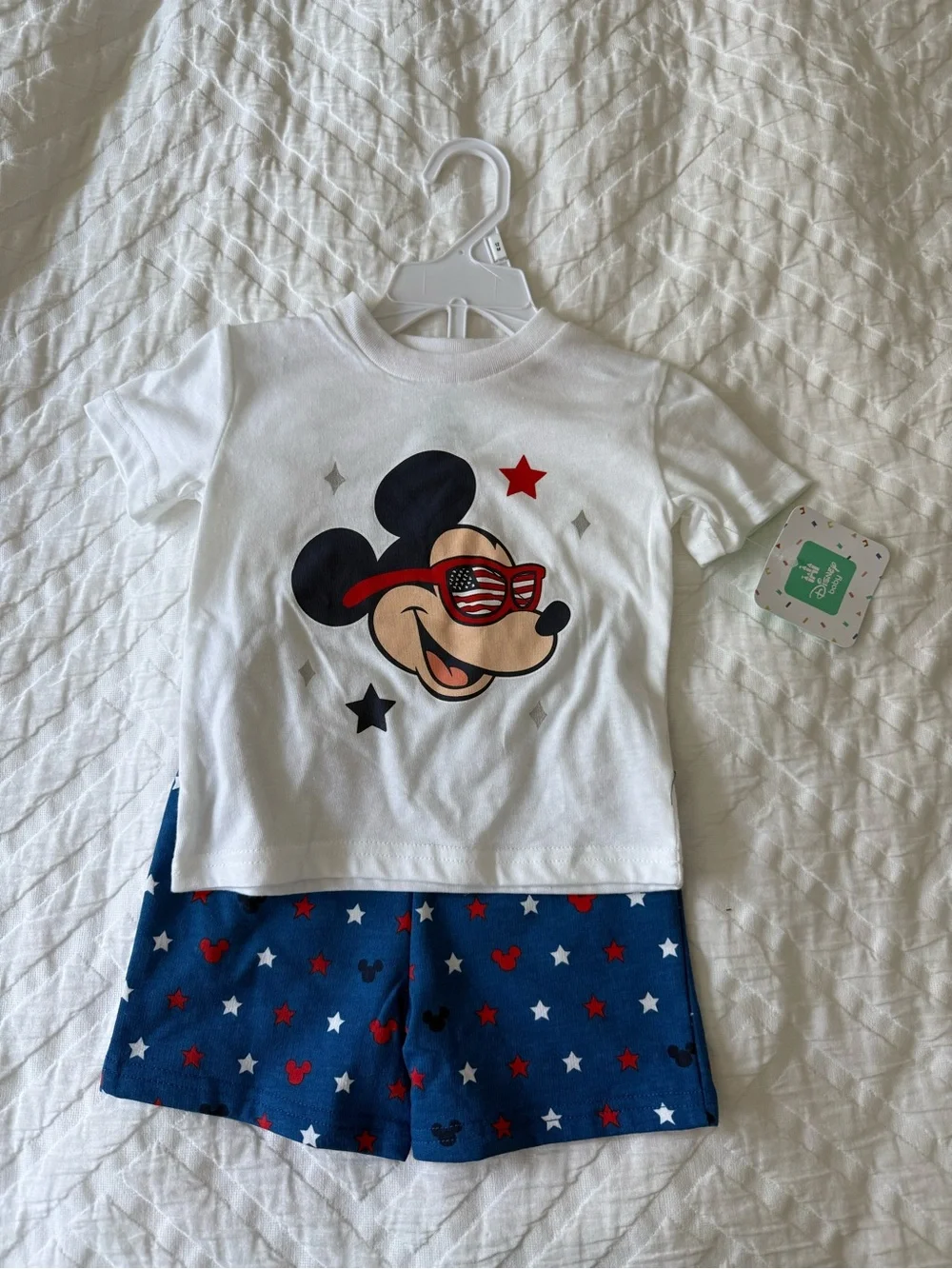 New - Mickey Mouse USA Shorts Set